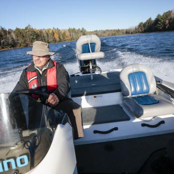 peter in his boat